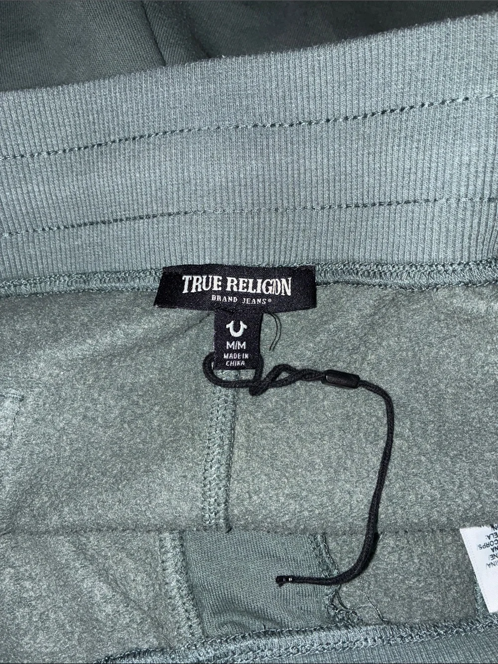 True Religion Men's Charcoal Shorts with Pink Logo Accents no flaws never wore